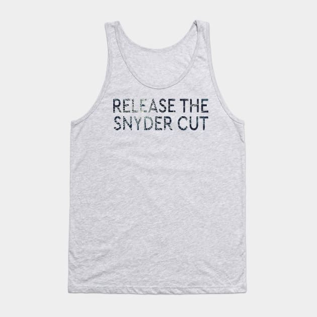 RELEASE THE SNYDER CUT - GLASS SHATTERED TEXT Tank Top by TSOL Games